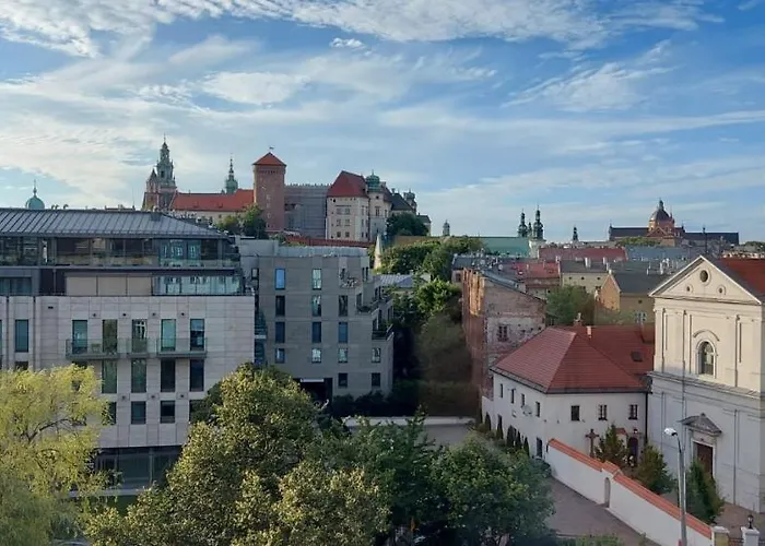 Juwel 44 Apartments Kraków z widokiem na Wawel